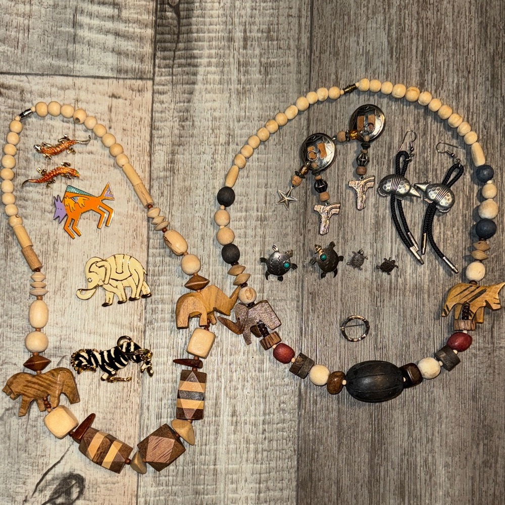 SOUTHWEST-WESTERN-SAFARI Jewelry LOT